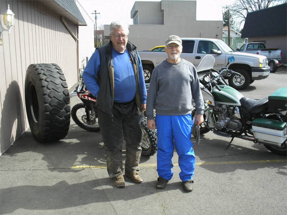 RANDY AND JERRY BACK FROM RIDING
